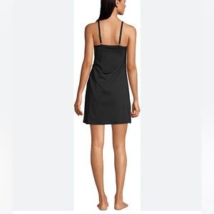 Land’s End Black Chlorine Resistant Sweetheart Athletic  Pickleball / Swim Dress